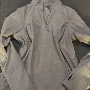 Women's Gray Quarter-Zip Jacket